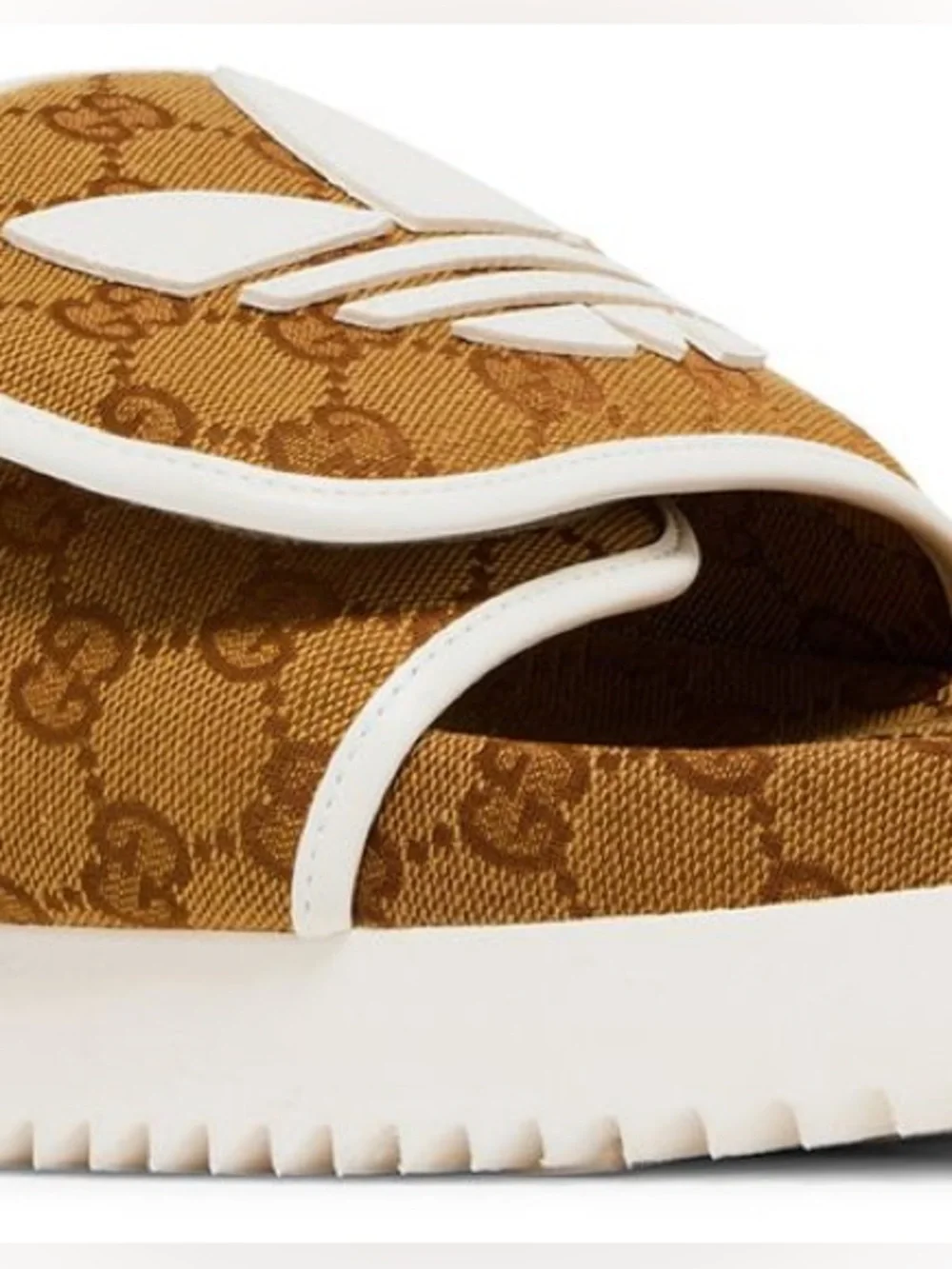 NWB Authentic Gucci x Adidas GG Monogram Platform Slides Men’s 10